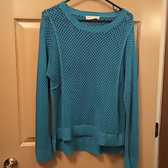 Michael Kors Sweaters - Michael Kors womens sweater/cover up teal L